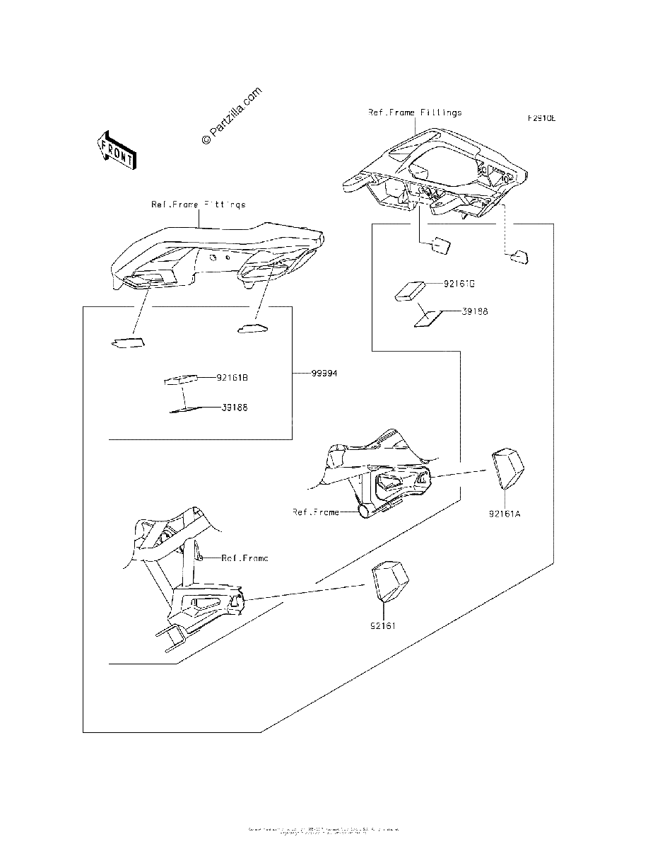 Diagrama de ACCESSORY BAG FITTING KIT