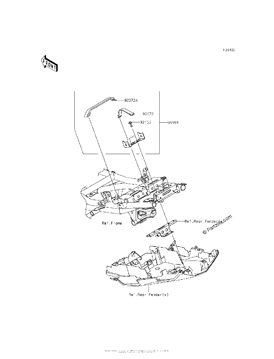 Diagrama de ACCESSORY U LOCK BRACKET