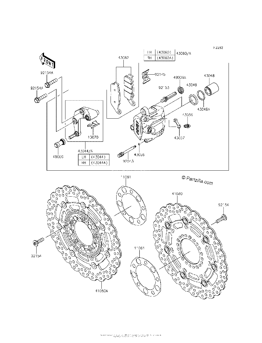 Diagrama de FRONT BRAKE