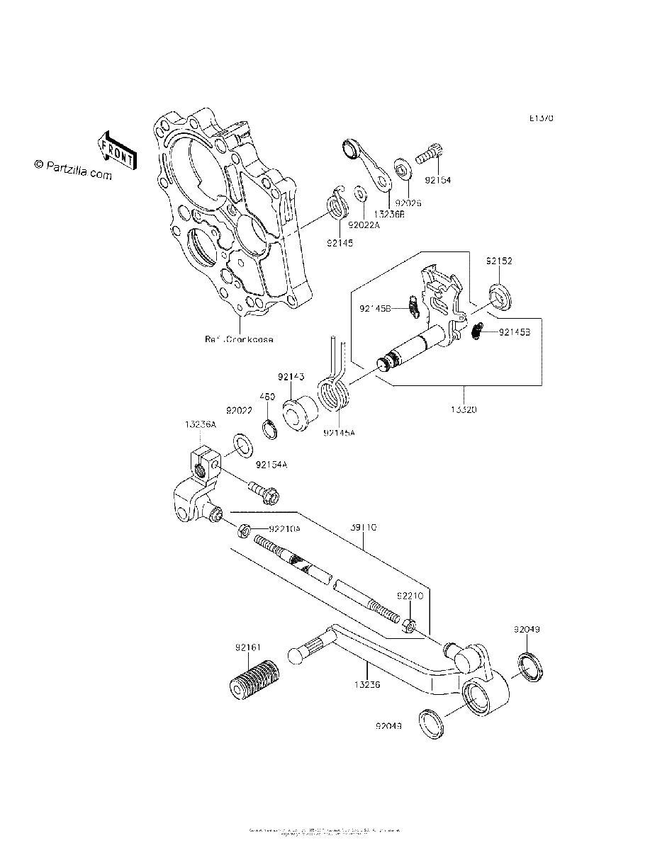 Diagrama de GEAR CHANGE MECHANISM
