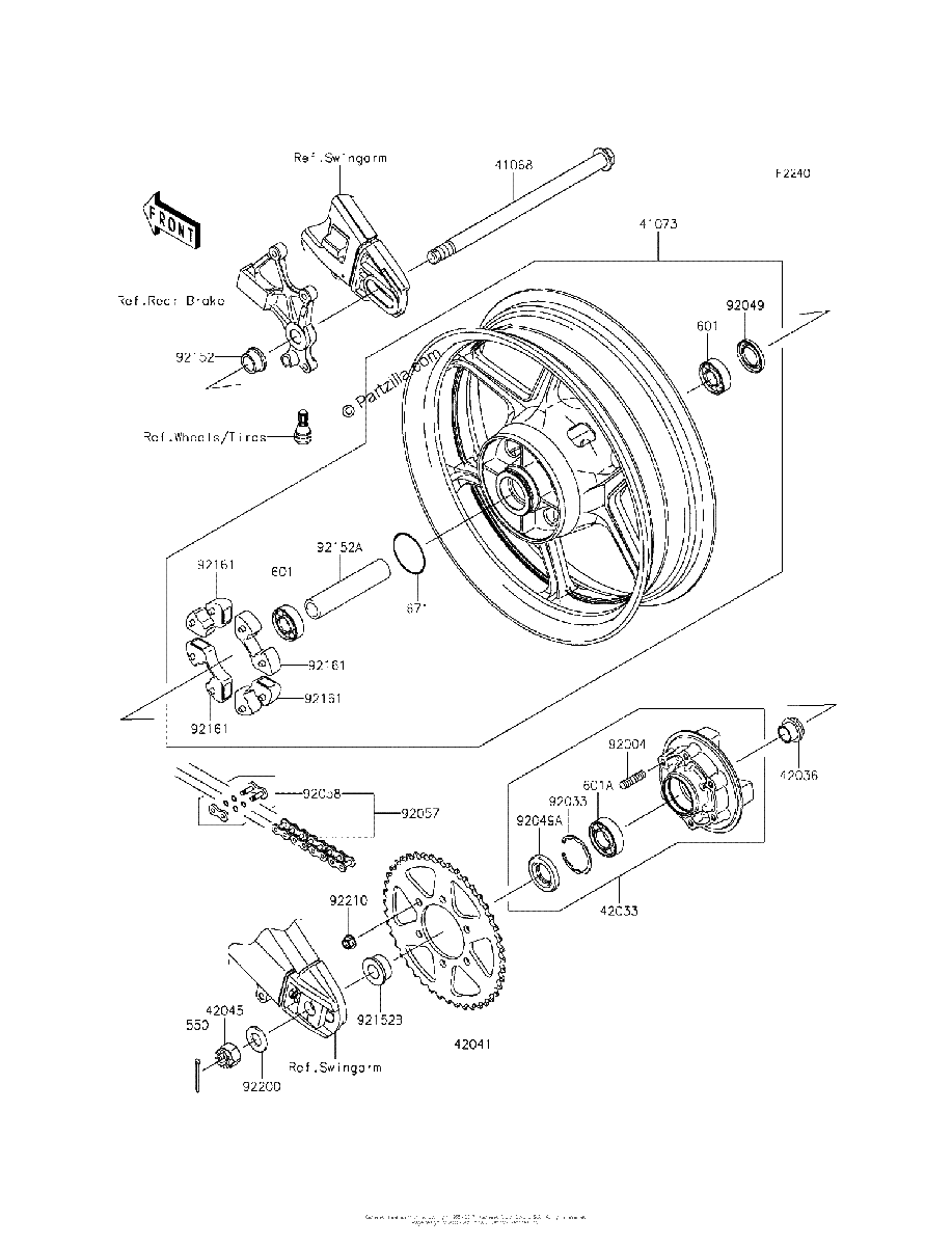 Diagrama de REAR HUB