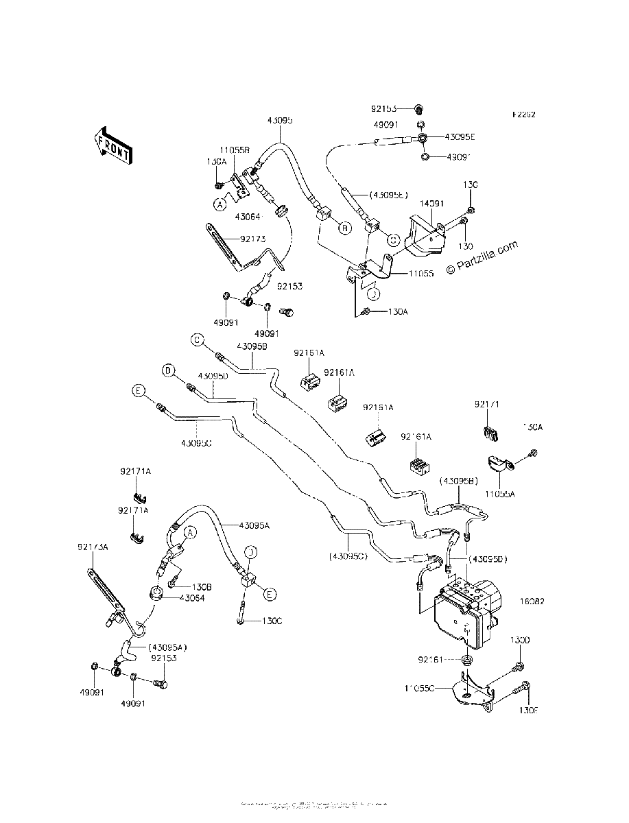 Diagrama de BRAKE PIPING