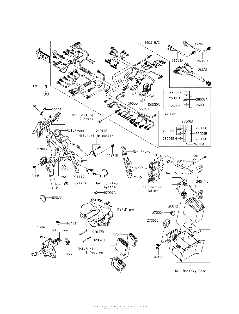 Diagrama de CHASSIS ELECTRICAL EQUIPMENT