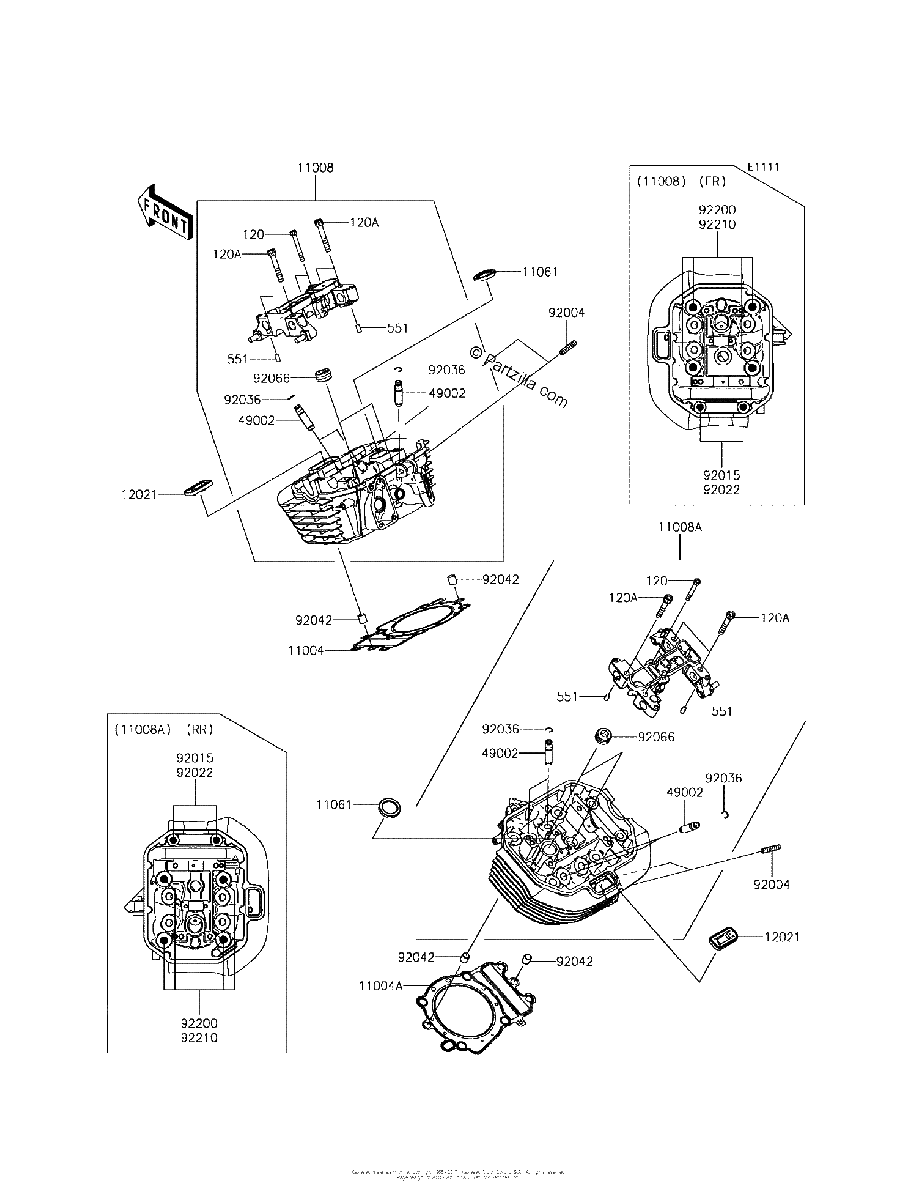 Diagrama de CYLINDER HEAD