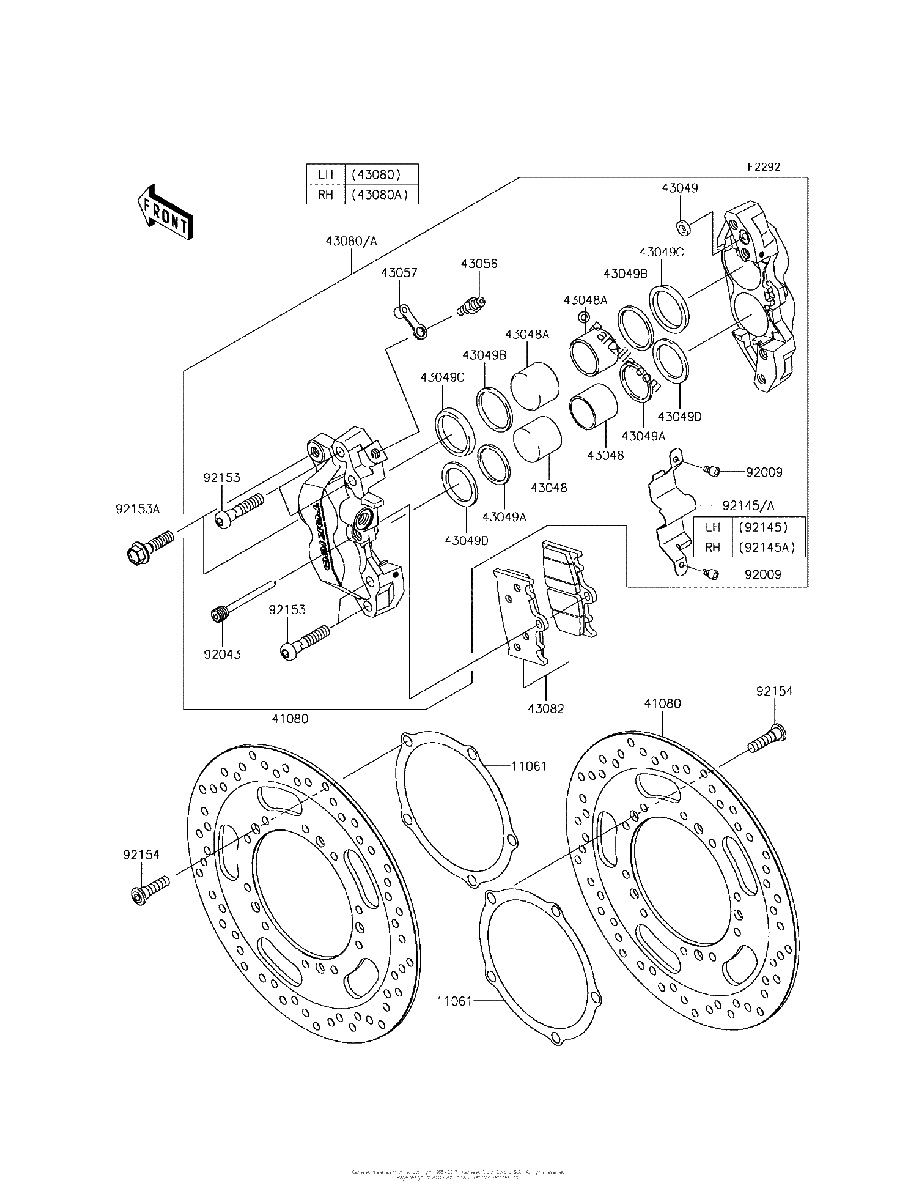Diagrama de FRONT BRAKE