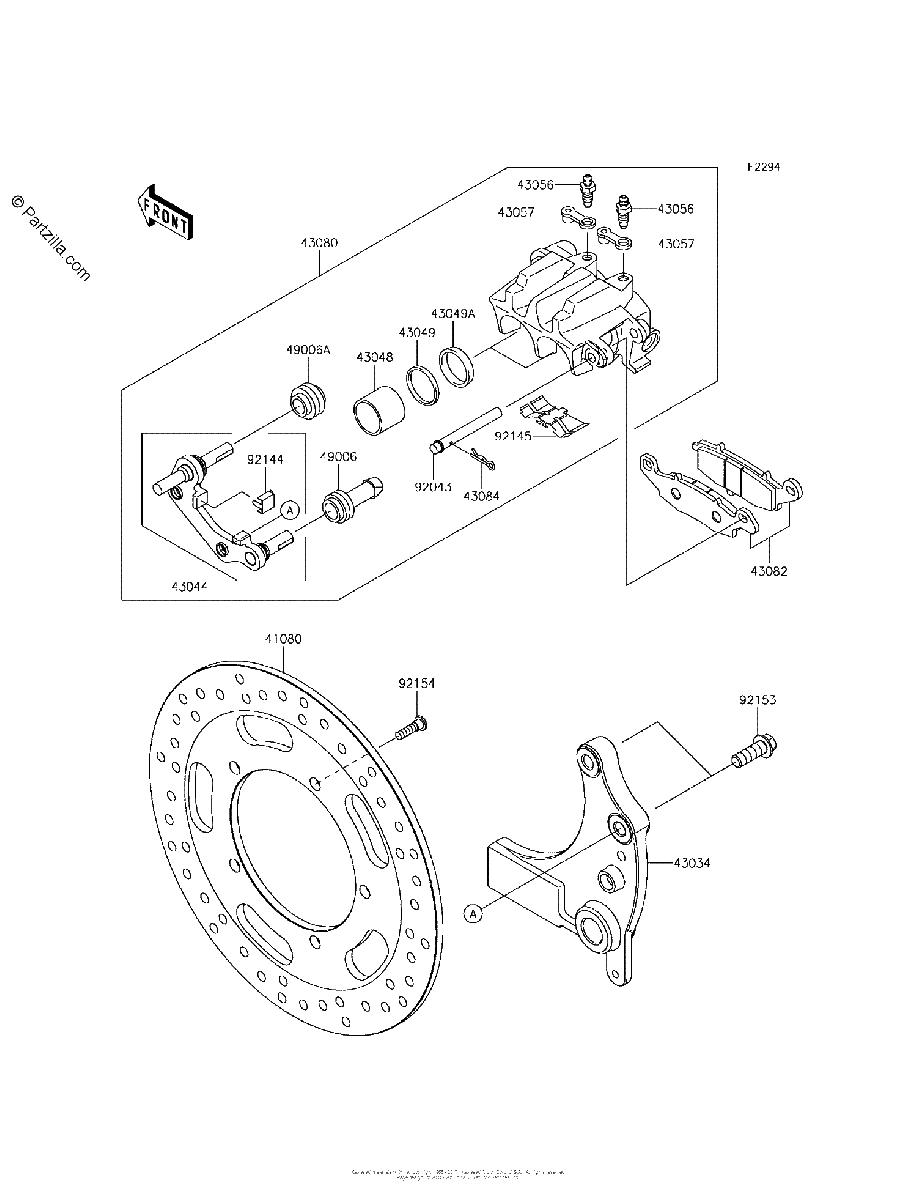 Diagrama de REAR BRAKE