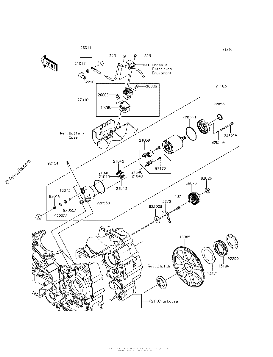 Diagrama de STARTER MOTOR