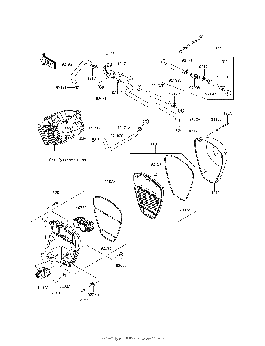Diagrama de AIR CLEANER
