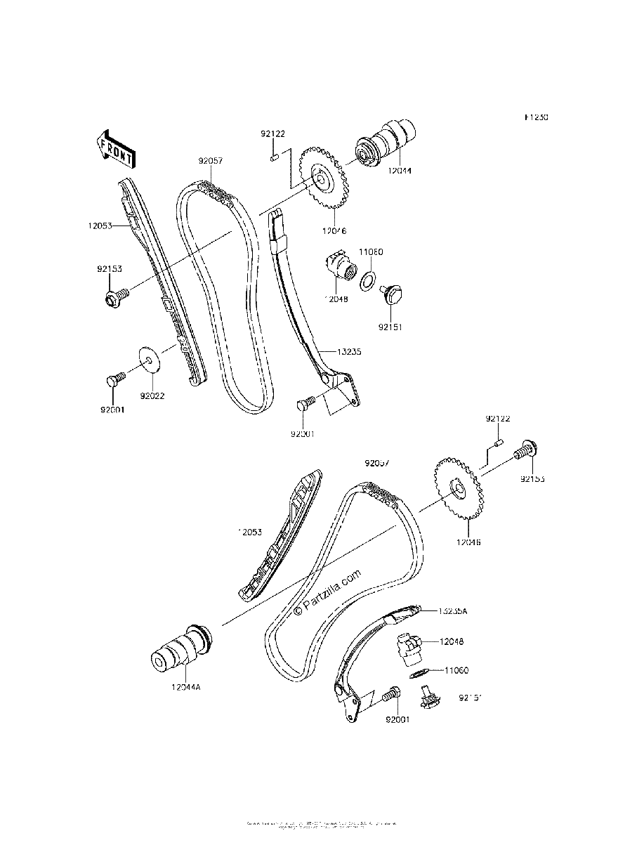 Diagrama de CAMSHAFT S TENSIONER