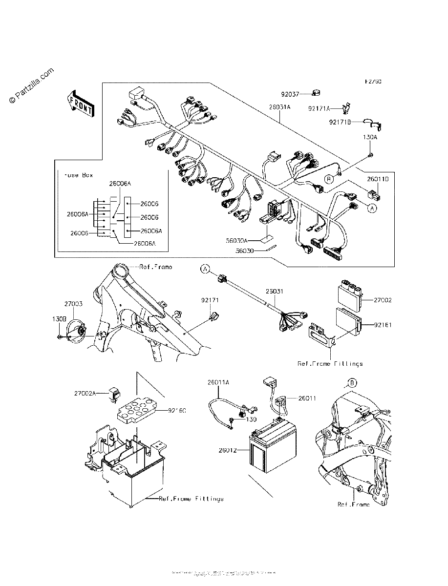 Diagrama de CHASSIS ELECTRICAL EQUIPMENT