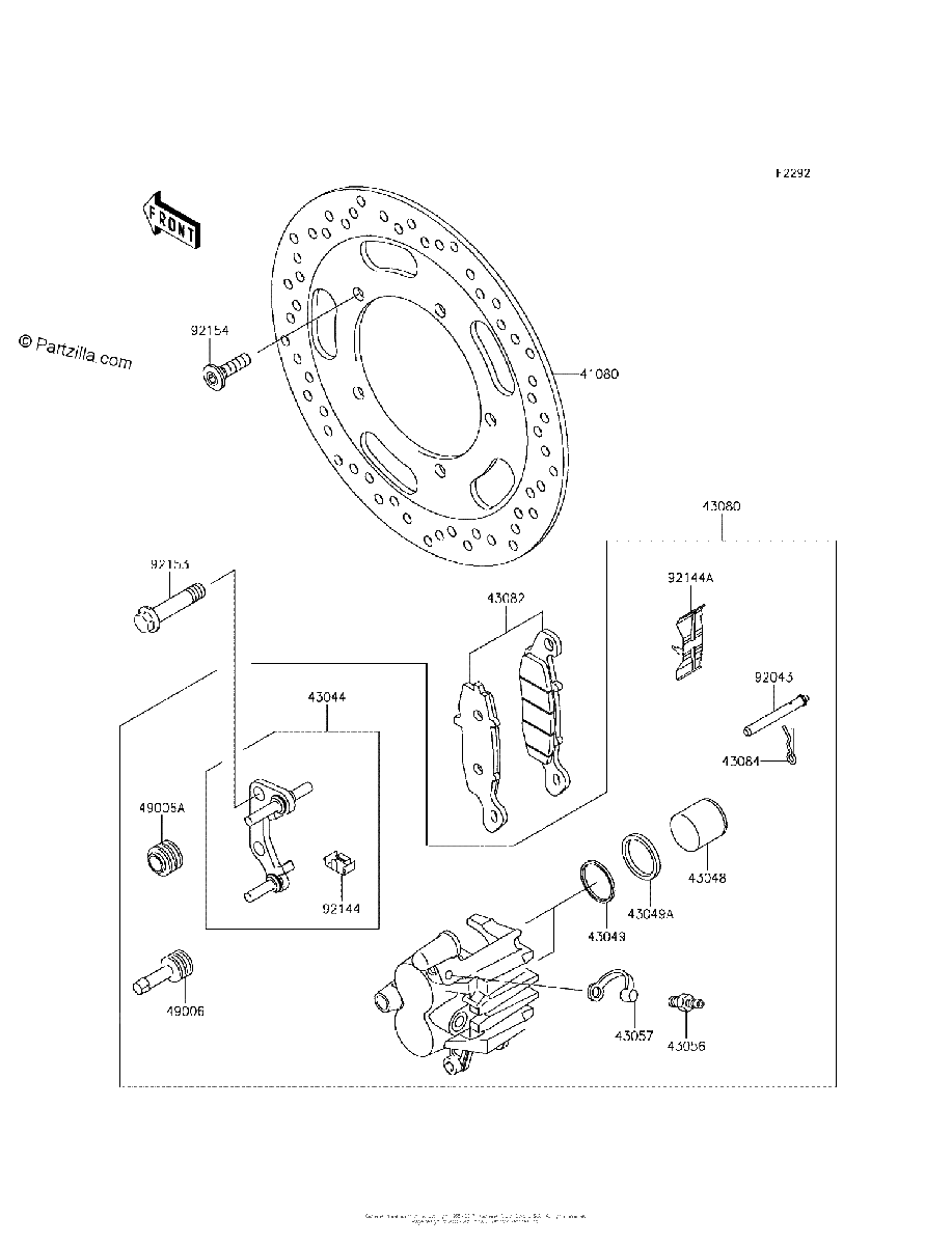 Diagrama de FRONT BRAKE
