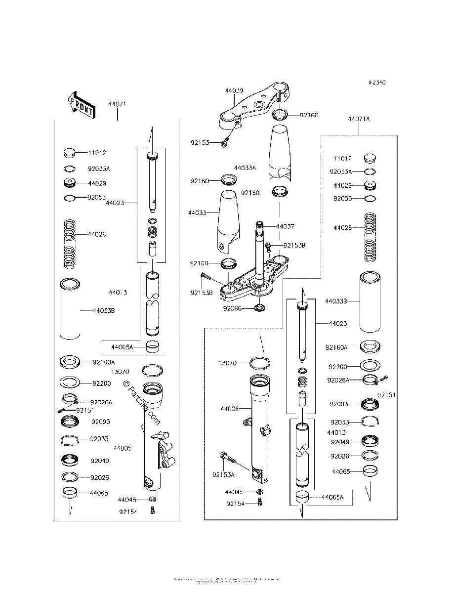 Diagrama de FRONT FORK
