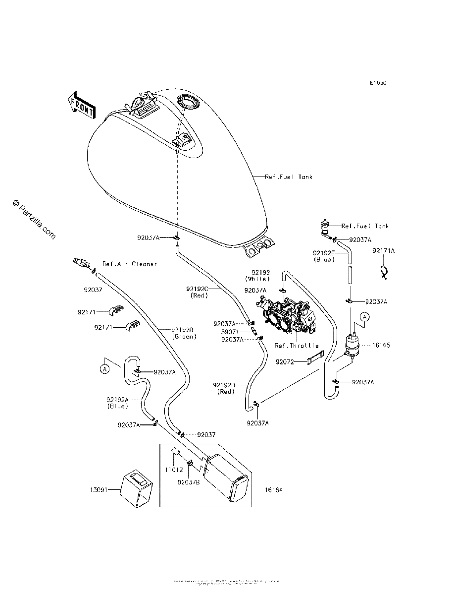 Diagrama de FUEL EVAPORATIVE SYSTEM CA