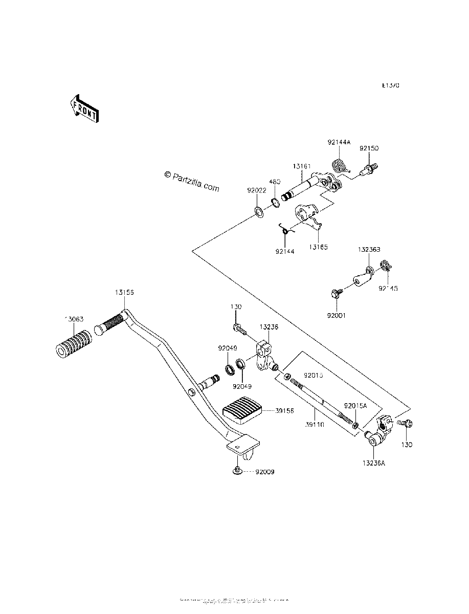 Diagrama de GEAR CHANGE MECHANISM