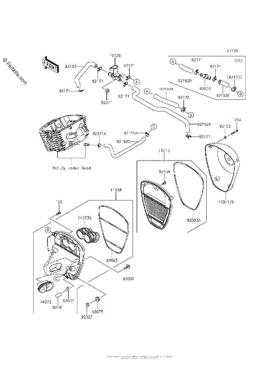Diagrama de AIR CLEANER