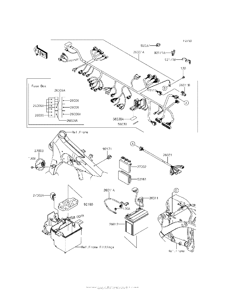 Diagrama de CHASSIS ELECTRICAL EQUIPMENT