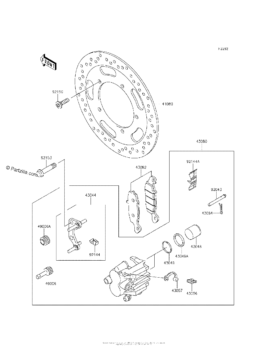 Diagrama de FRONT BRAKE