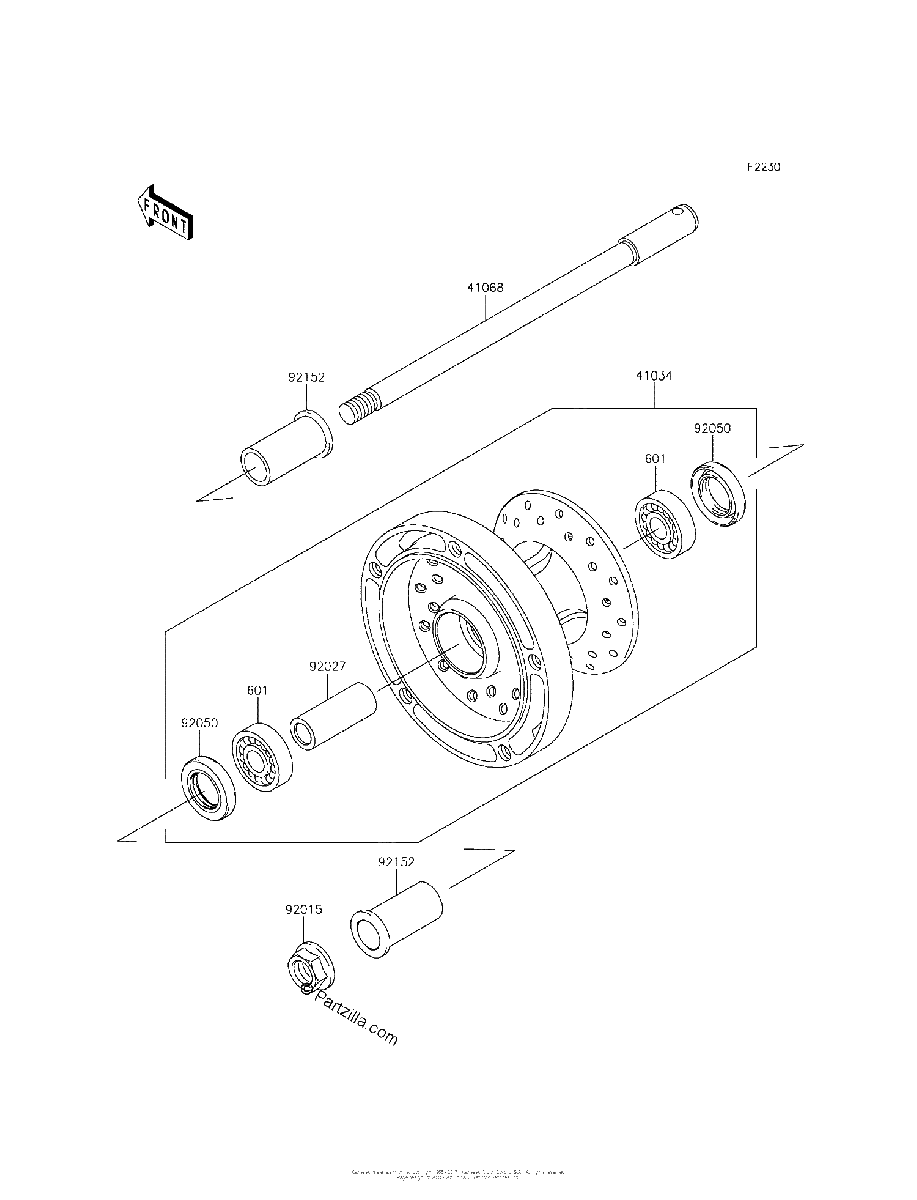 Diagrama de FRONT WHEEL