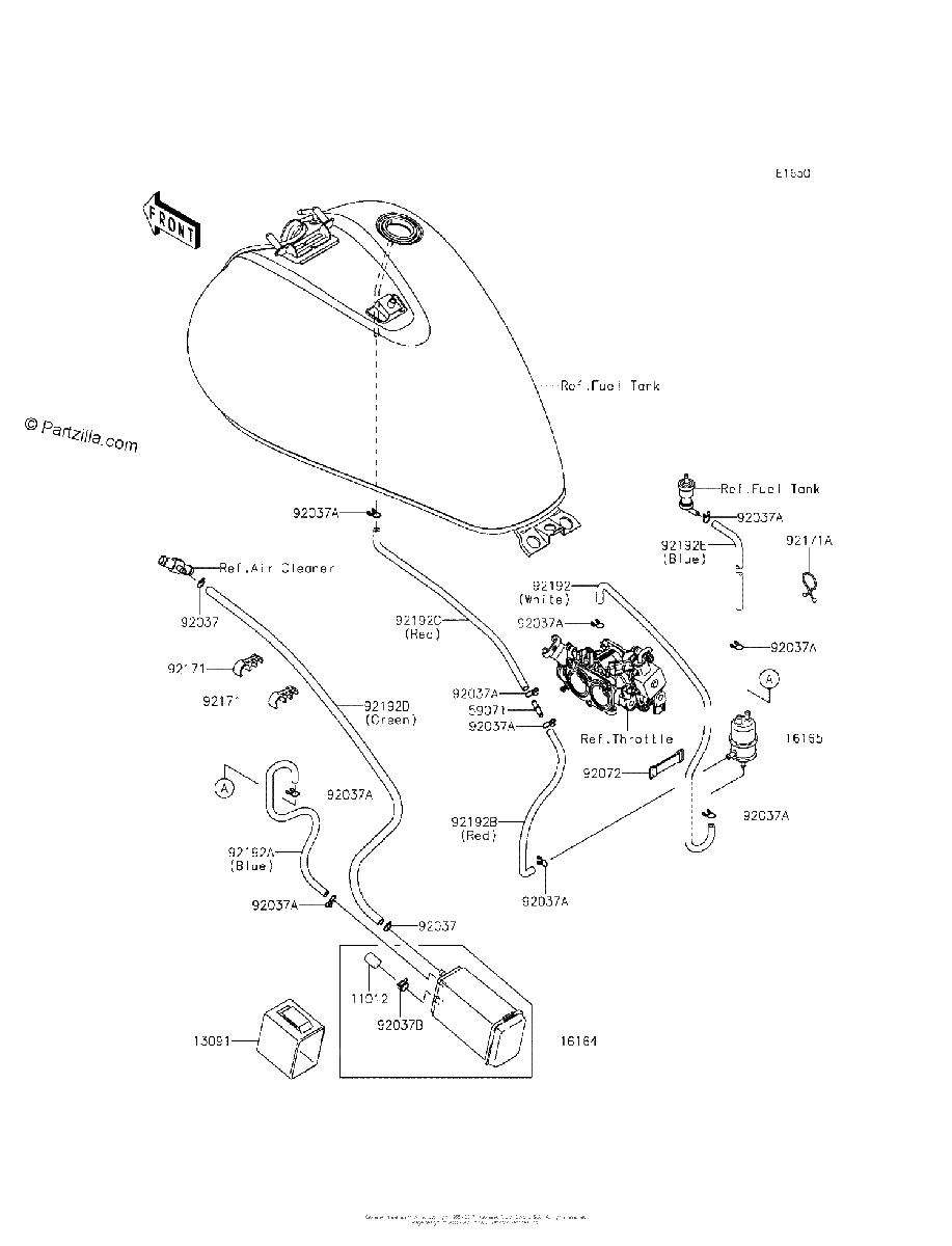 Diagrama de FUEL EVAPORATIVE SYSTEM CA