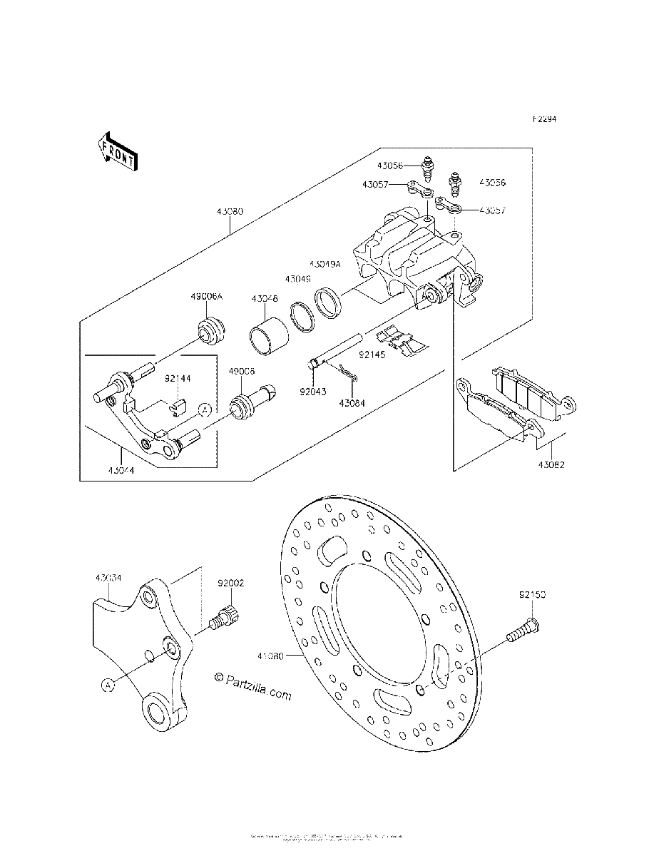 Diagrama de REAR BRAKE