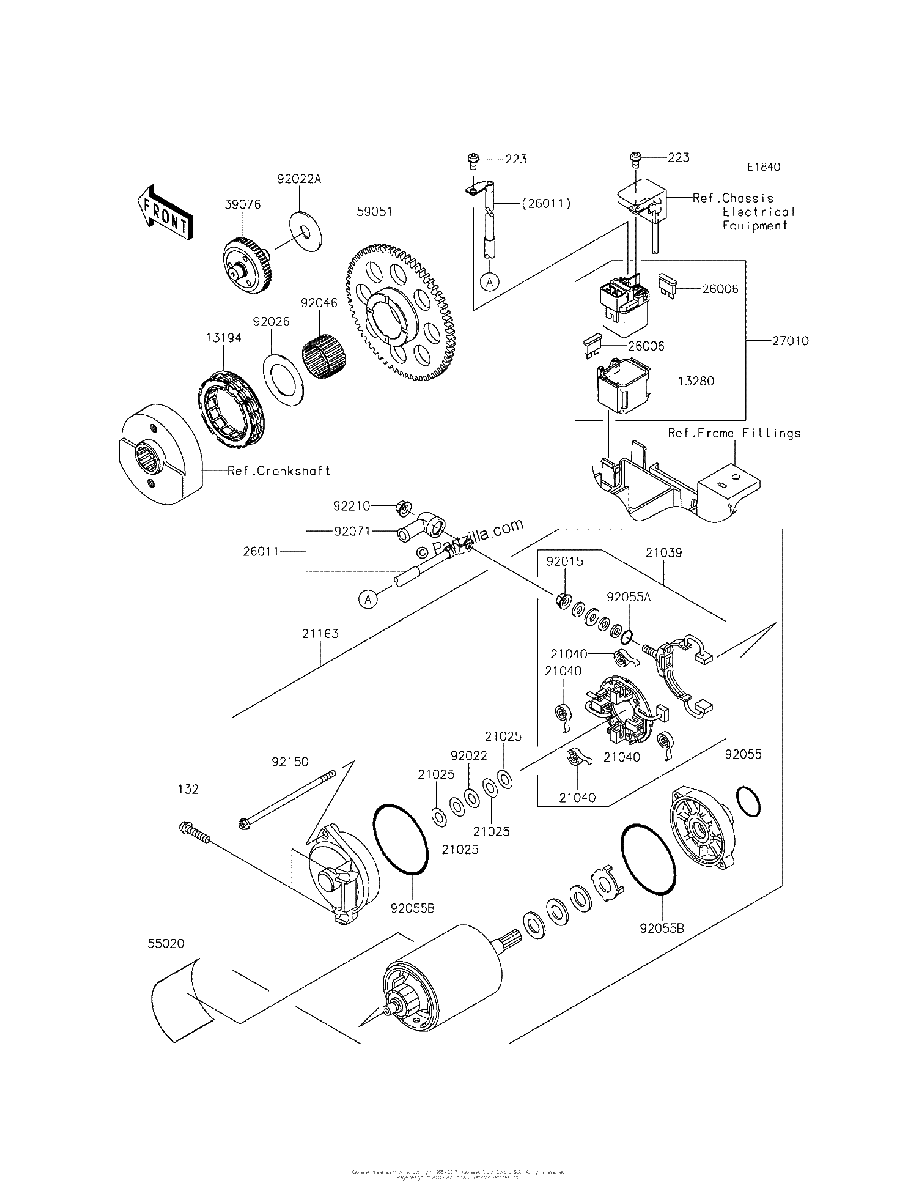 Diagrama de STARTER MOTOR