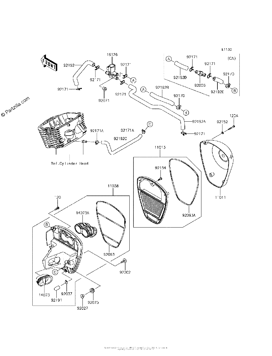 Diagrama de AIR CLEANER