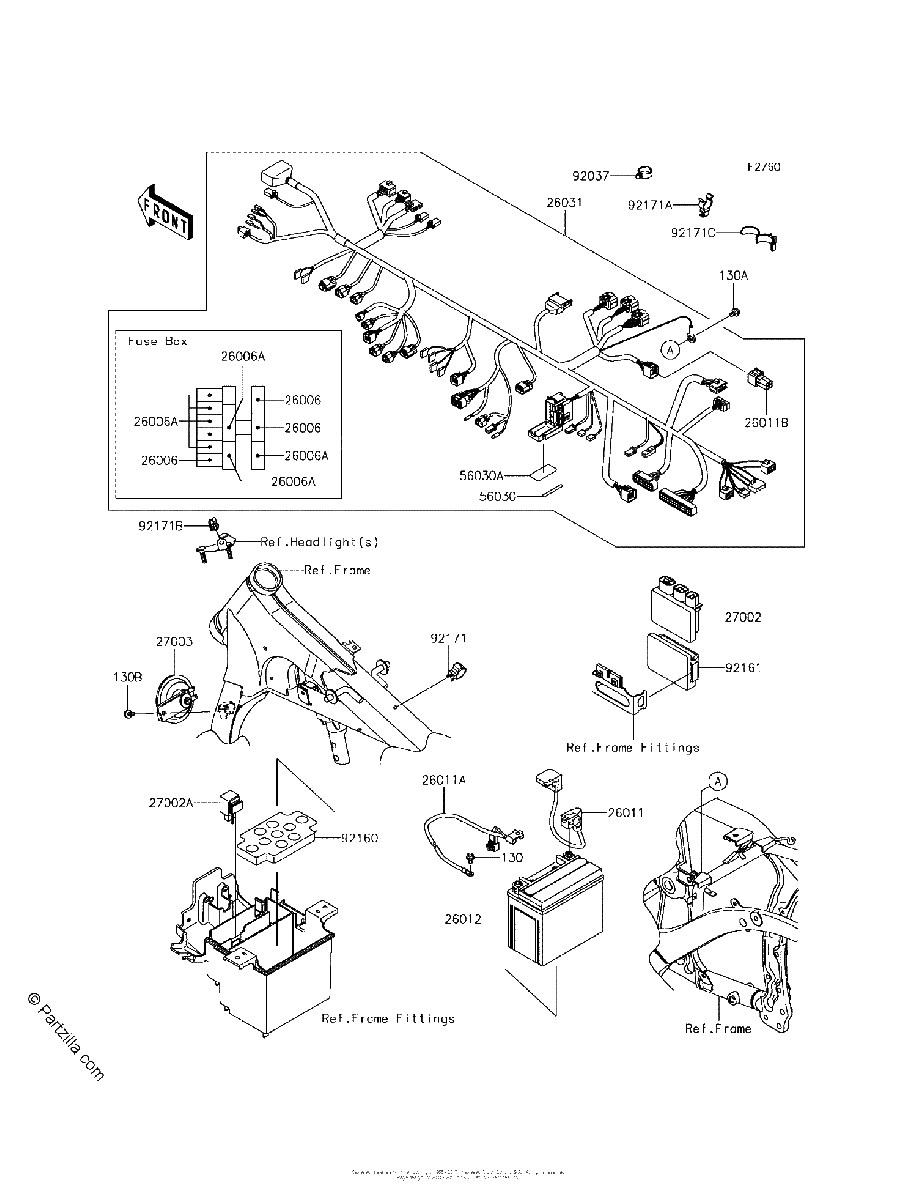 Diagrama de CHASSIS ELECTRICAL EQUIPMENT