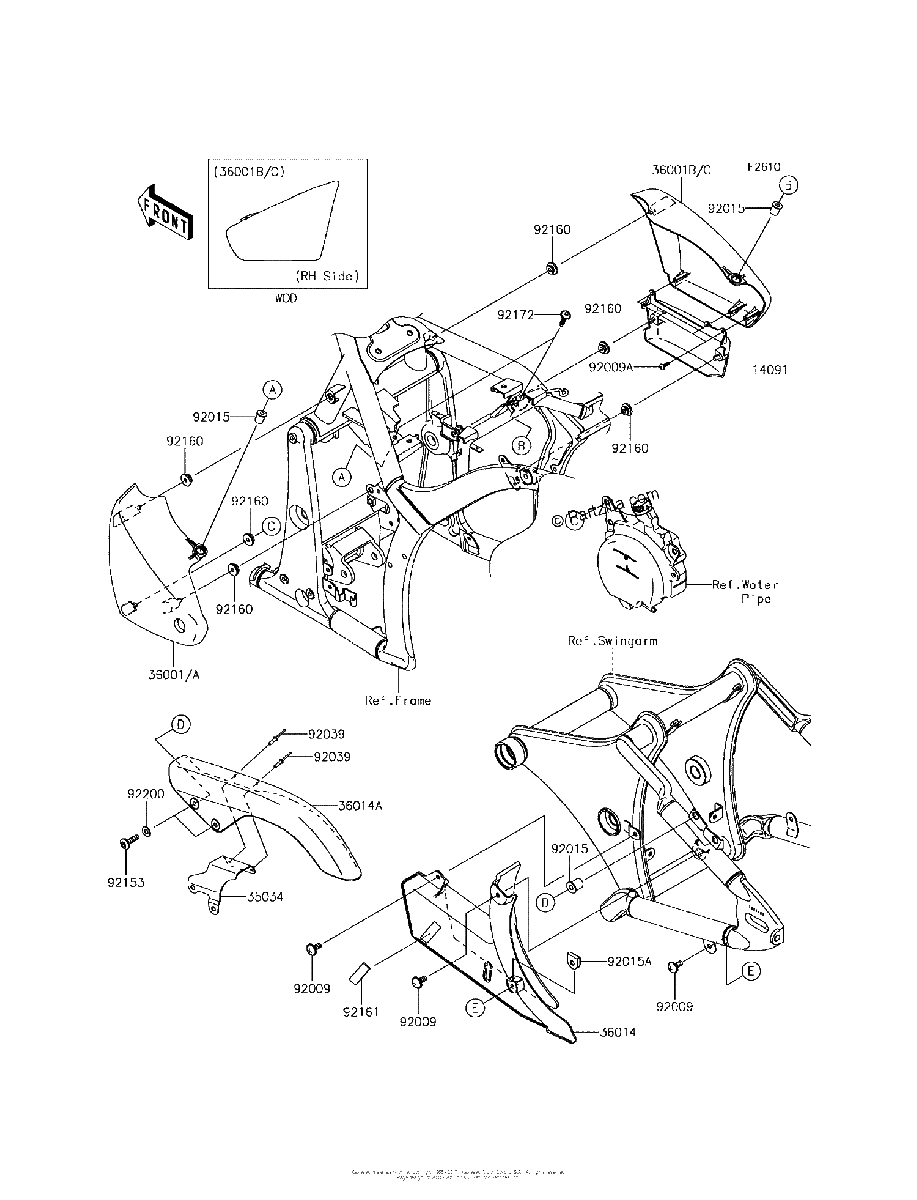 Diagrama de SIDE COVERS CHAIN COVER