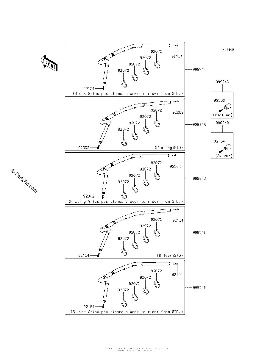 Diagrama de ACCESSORY HANDLEBAR