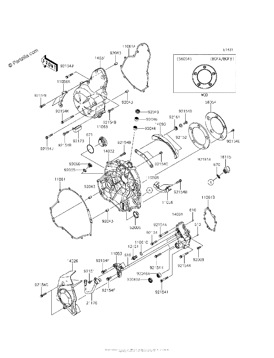 Diagrama de ENGINE COVER S