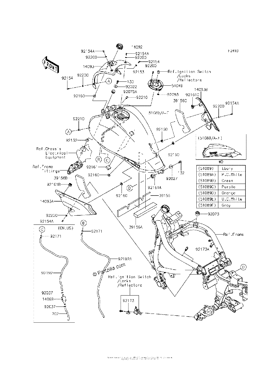 Diagrama de FUEL TANK BFF BGF