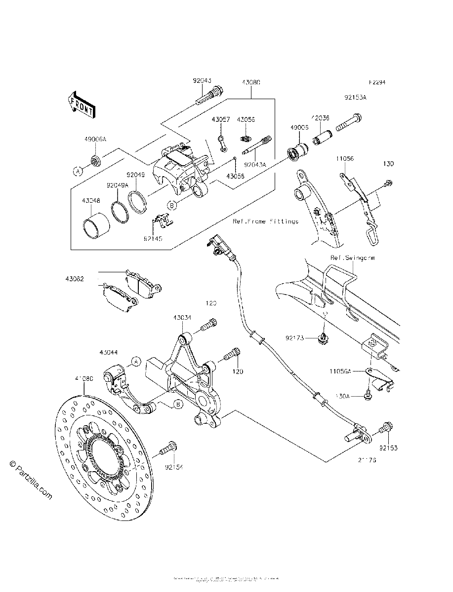 Diagrama de REAR BRAKE