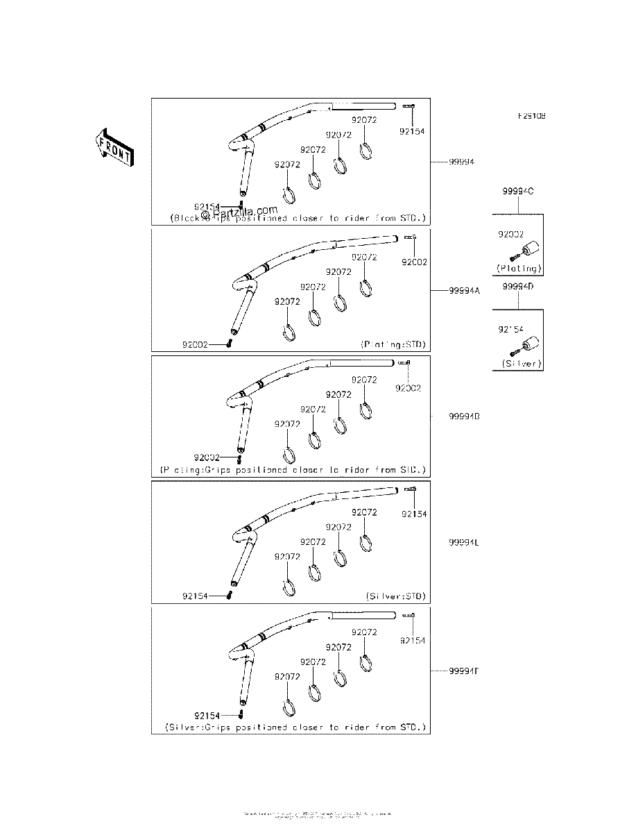 Diagrama de ACCESSORY HANDLEBAR
