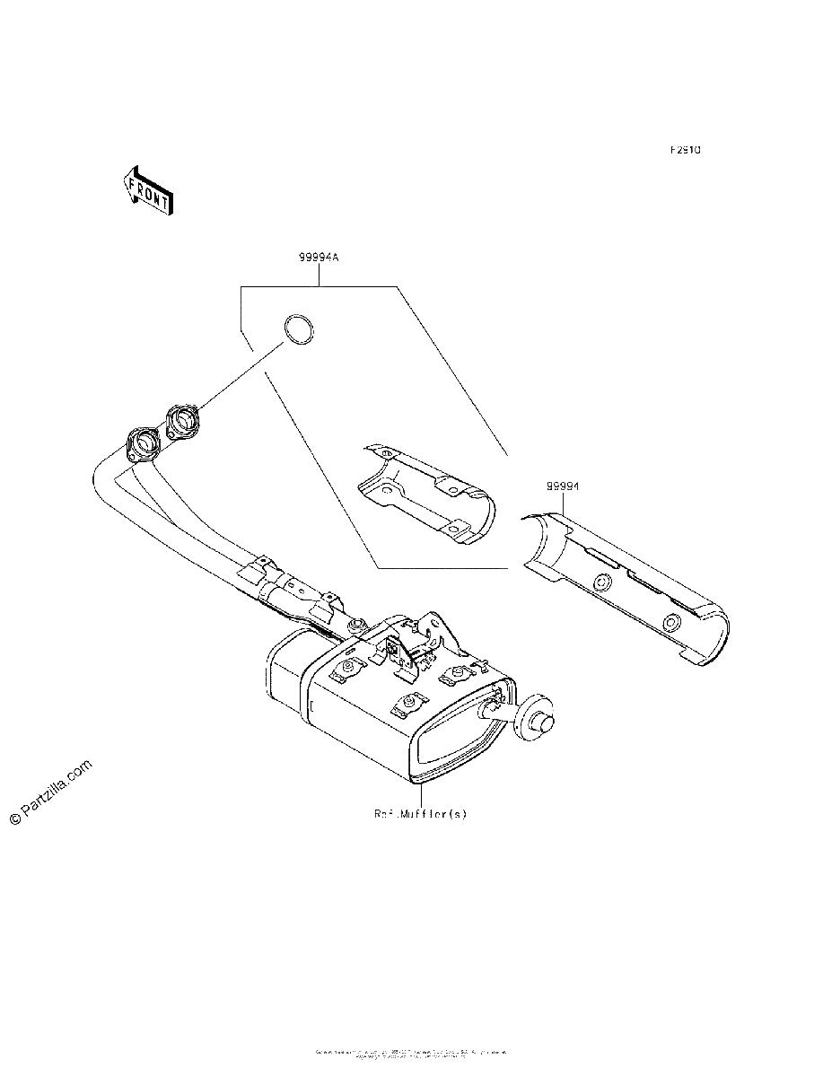 Diagrama de ACCESSORY MUFFLER COVER