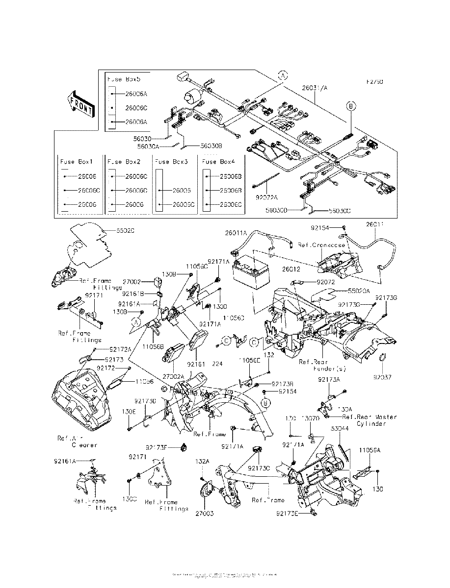 Diagrama de CHASSIS ELECTRICAL EQUIPMENT