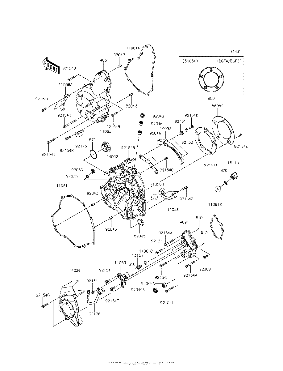 Diagrama de ENGINE COVER S