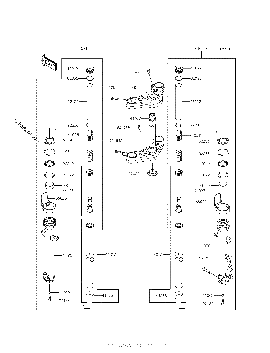 Diagrama de FRONT FORK