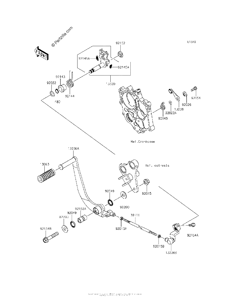 Diagrama de GEAR CHANGE MECHANISM