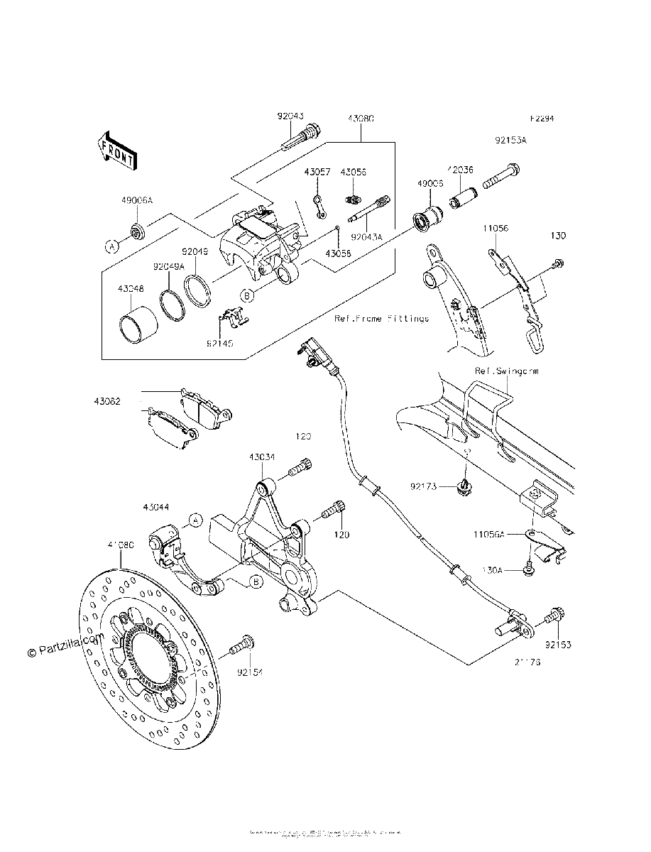 Diagrama de REAR BRAKE