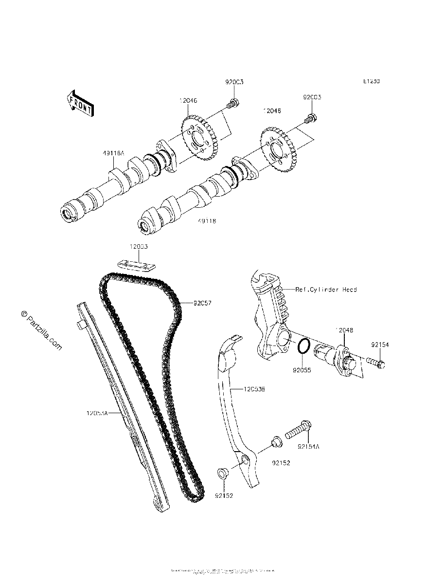 Diagrama de CAMSHAFT S TENSIONER