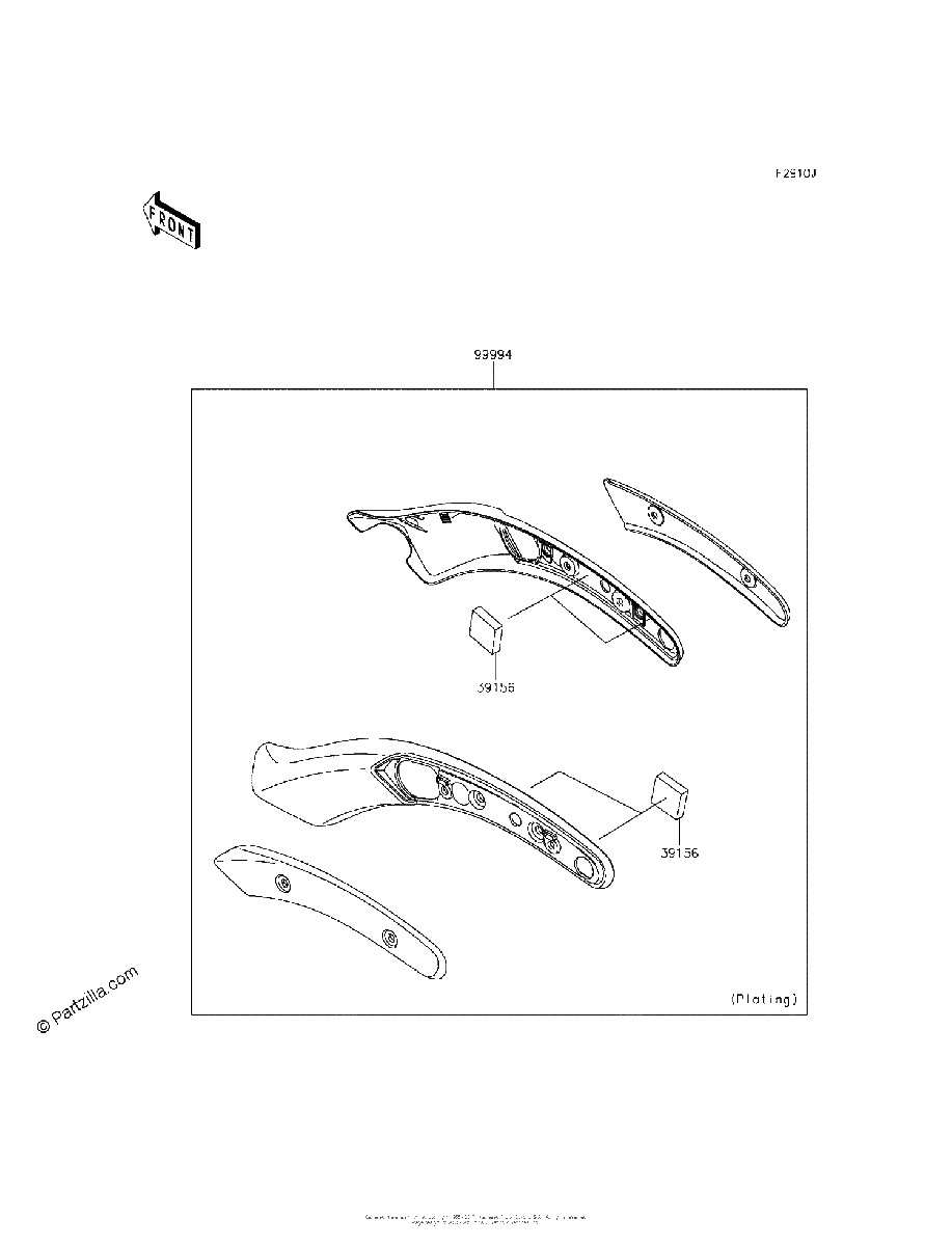 Diagrama de ACCESSORY FENDER STRUT COVER