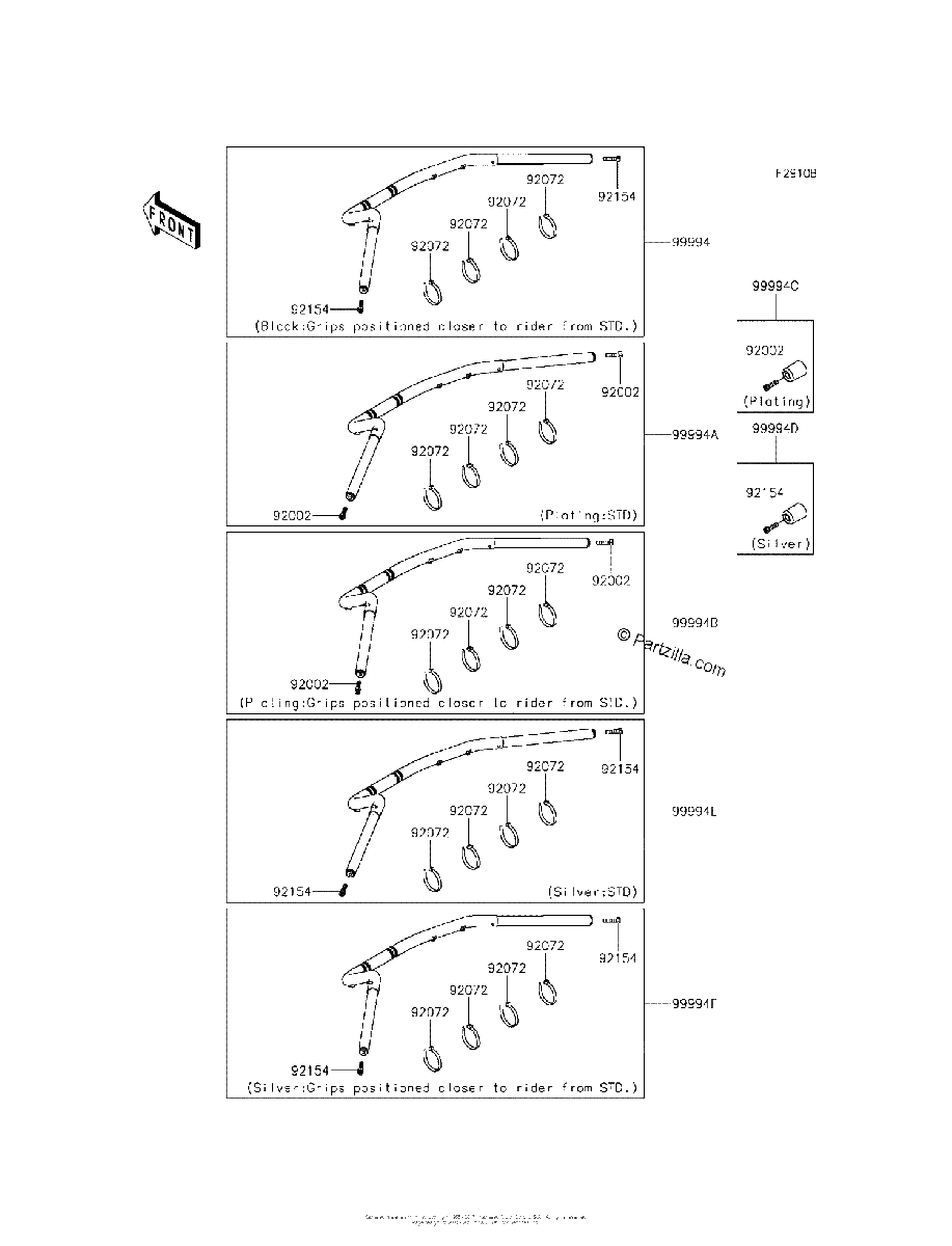 Diagrama de ACCESSORY HANDLEBAR