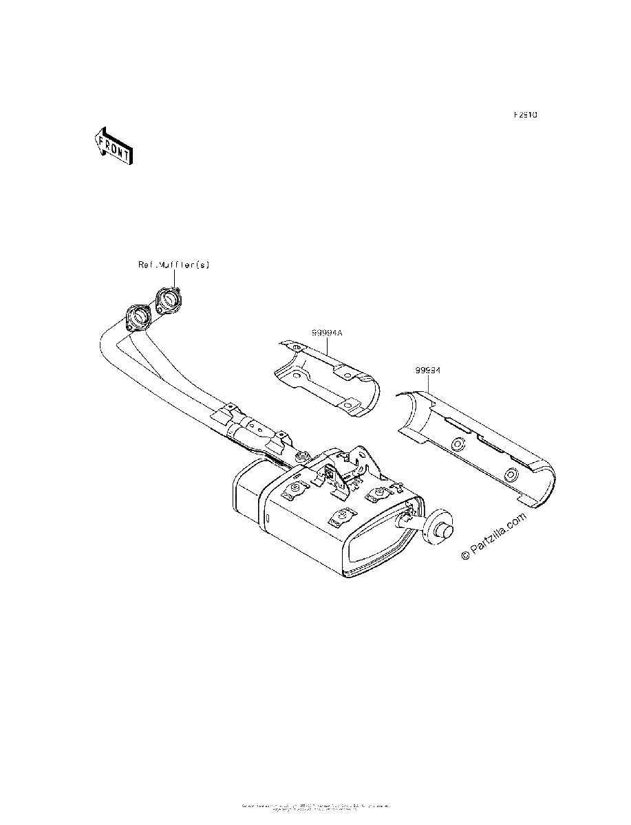 Diagrama de ACCESSORY MUFFLER COVER