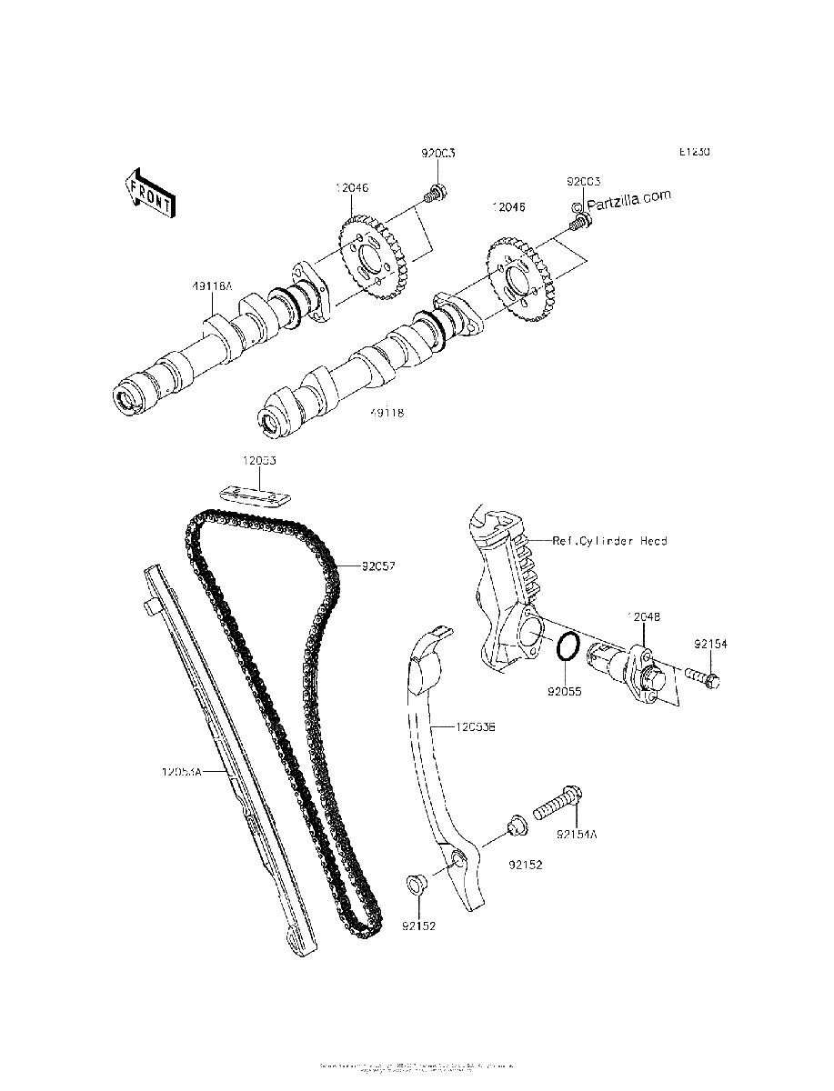 Diagrama de CAMSHAFT S TENSIONER