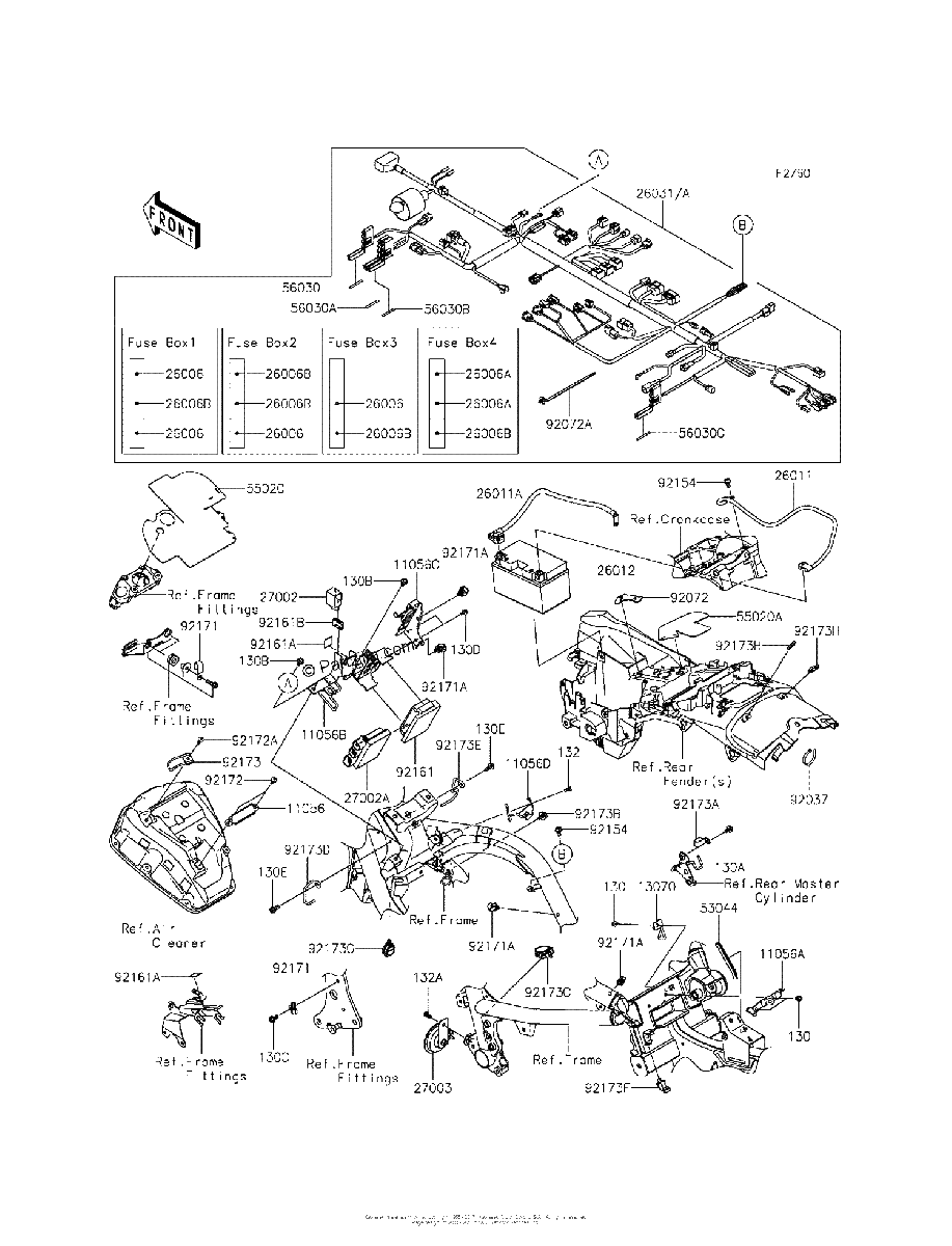 Diagrama de CHASSIS ELECTRICAL EQUIPMENT
