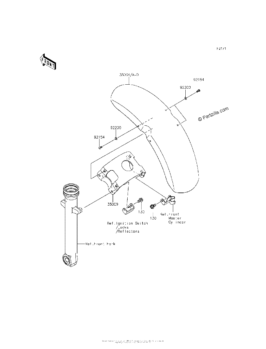 Diagrama de FRONT FENDER S