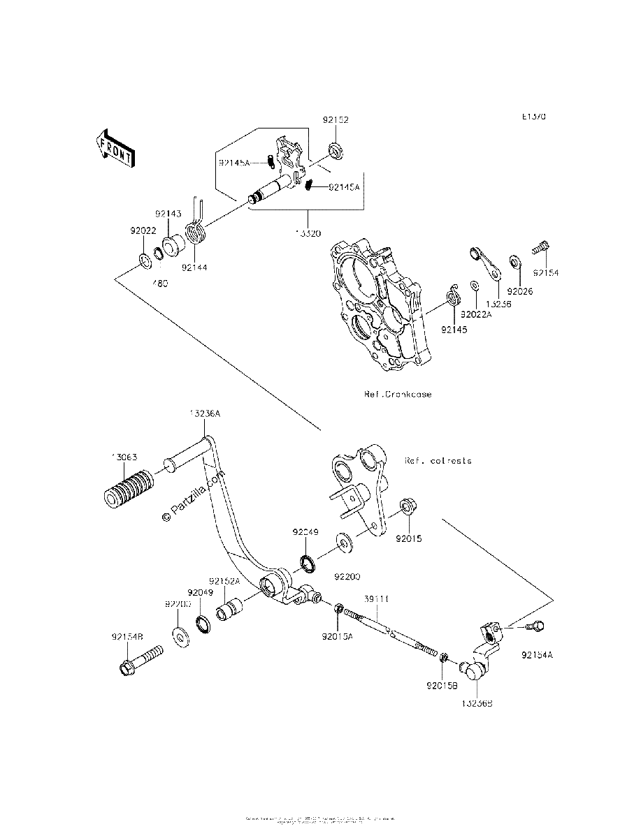 Diagrama de GEAR CHANGE MECHANISM