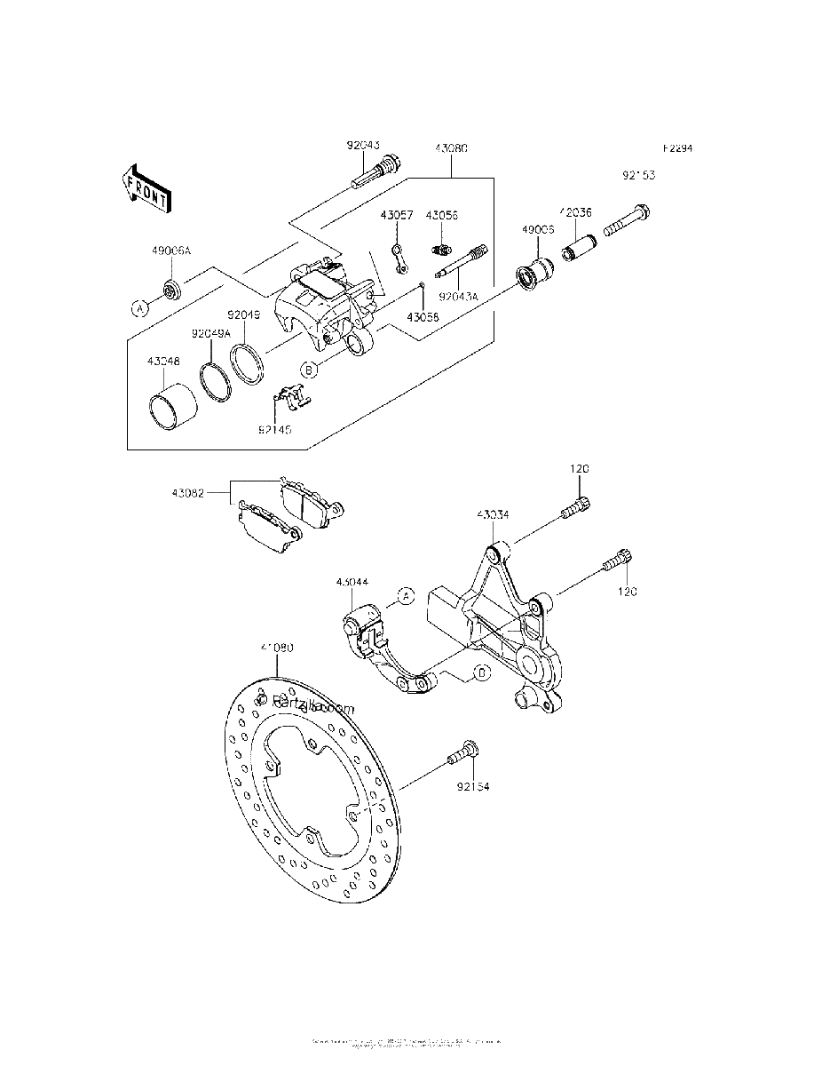 Diagrama de REAR BRAKE