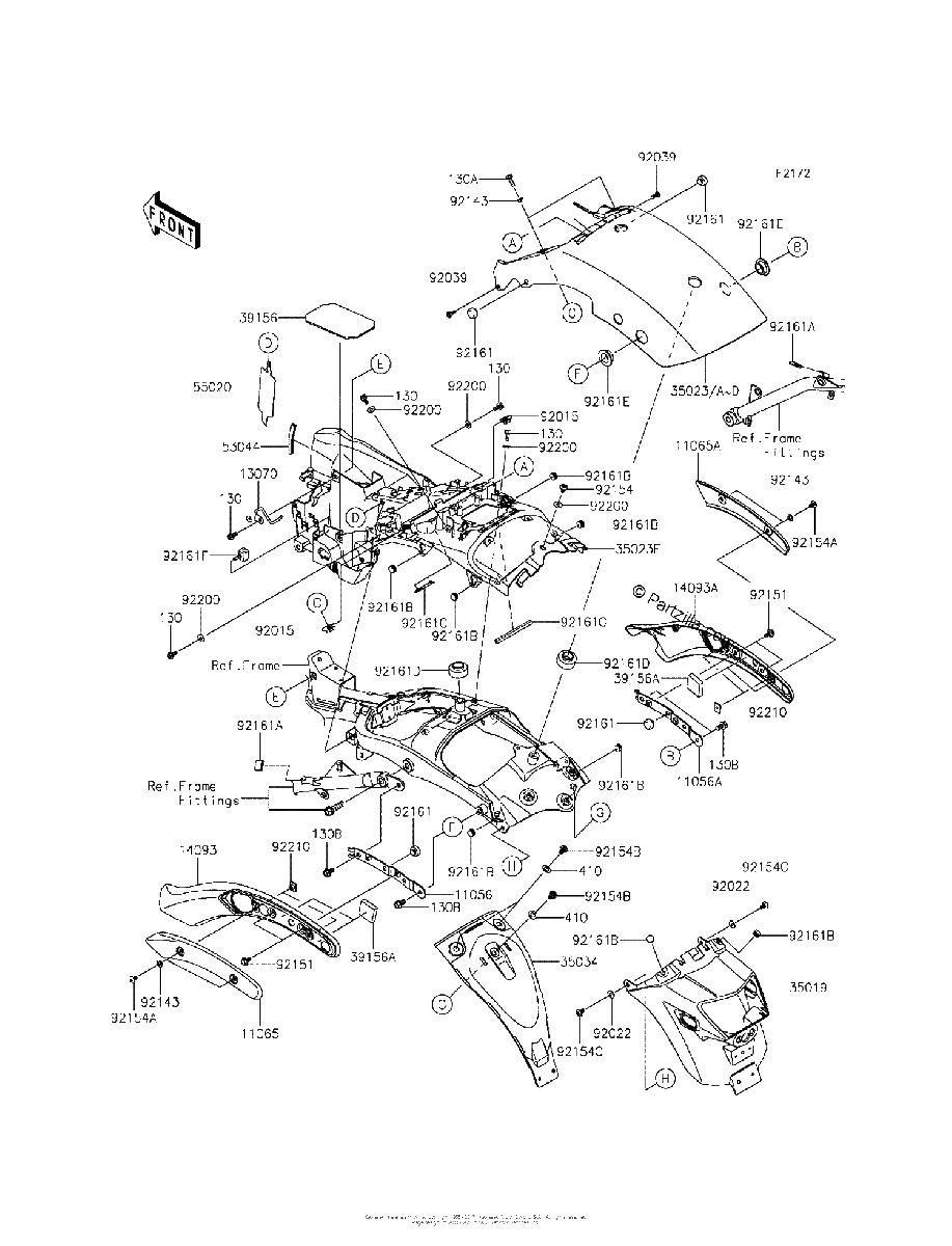 Diagrama de REAR FENDER S