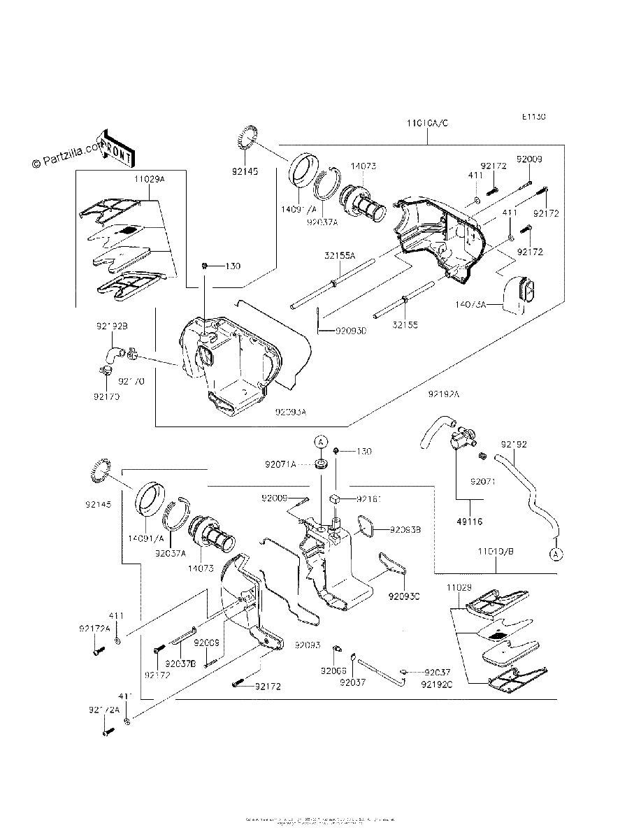 Diagrama de AIR CLEANER